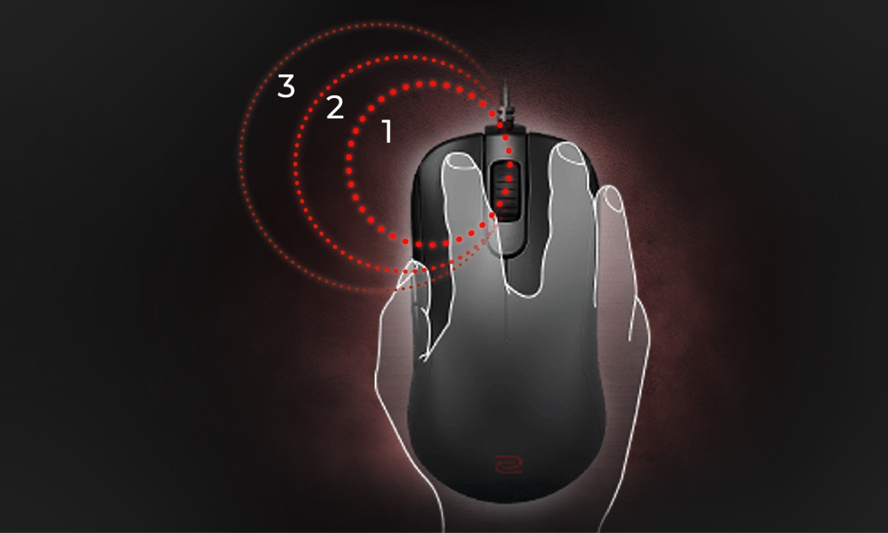 Chuột chơi game Zowie BenQ S1 Optical E-Sport Gaming trang bị nút chuột siêu bền